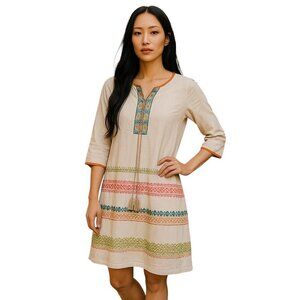 NAARI Fashion Multicolor Embroidered Women's Dress- size S